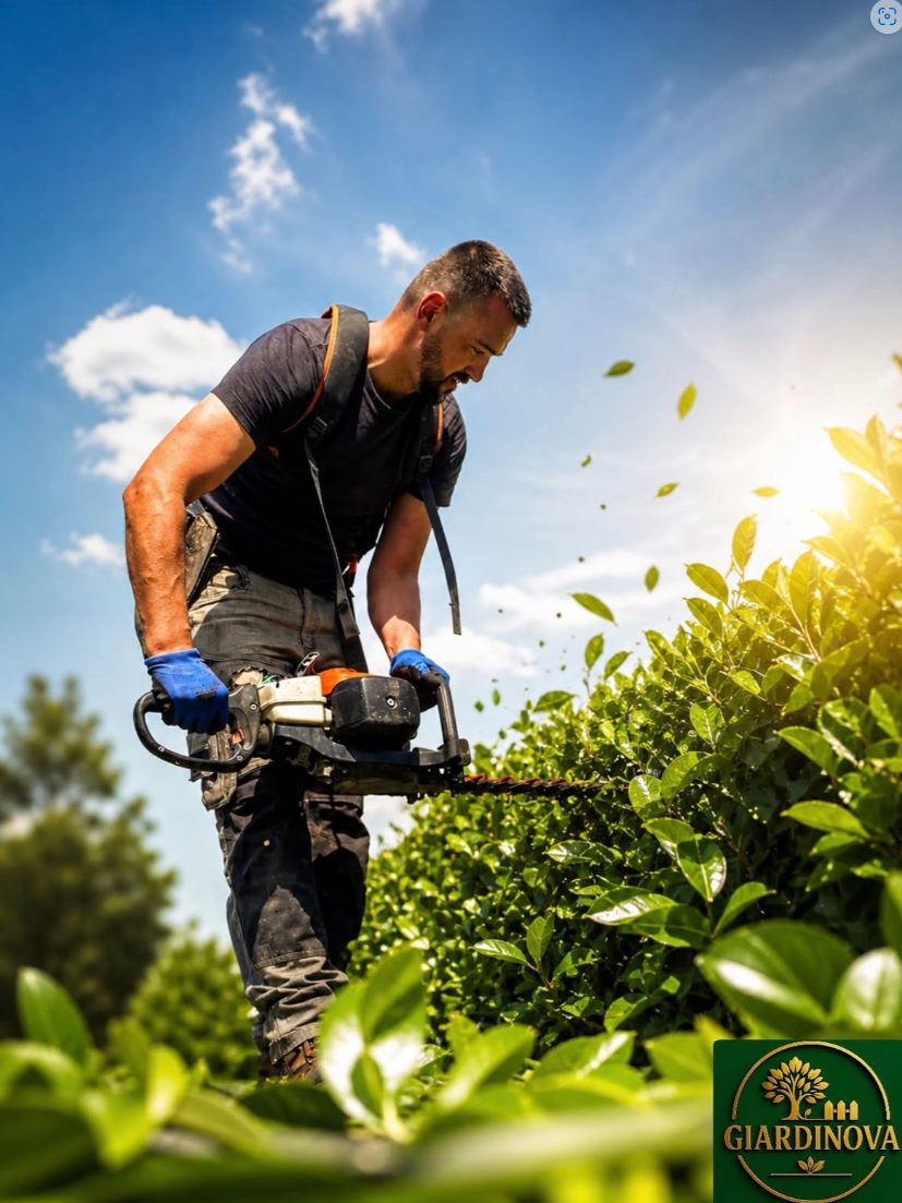 Giardinova bei der Arbeit im Garten